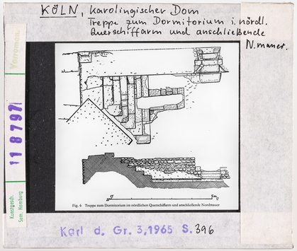 Vorschaubild Köln: Karolingischer Dom, Treppe zum Dormitorium 